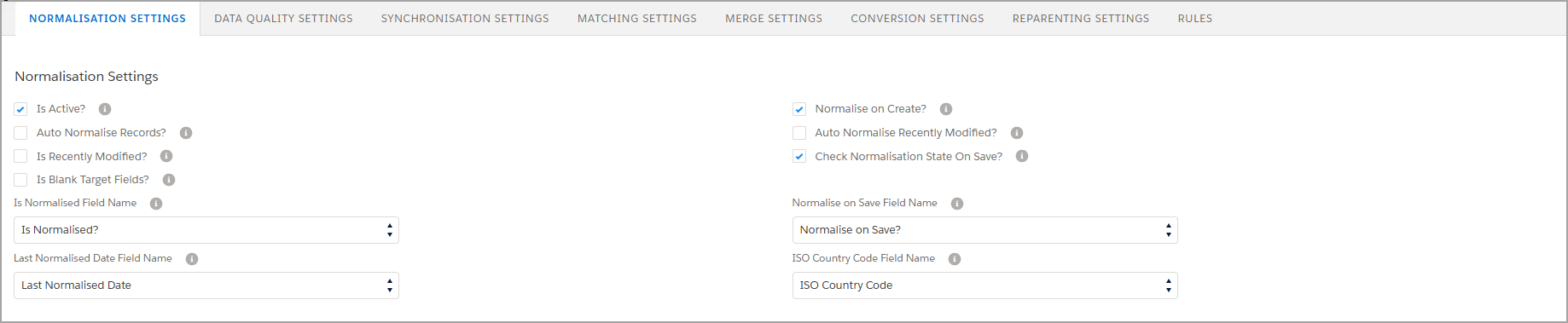 Quick Start Guide Normalisation