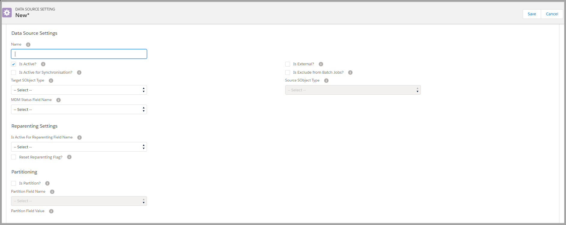Data Source Settings Overview