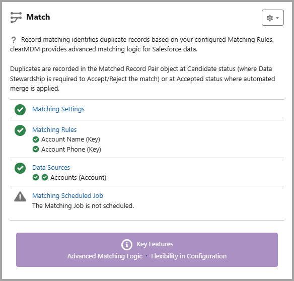 MDM Configuration Status Match